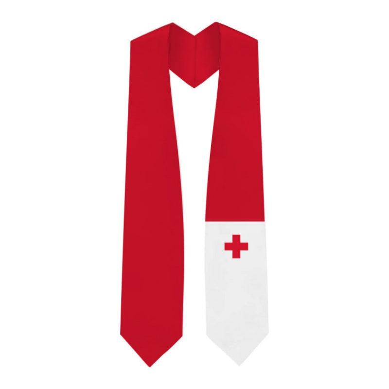Tonga Graduation Stole - Tonga Flag Sash - Graduation Gown and Cap