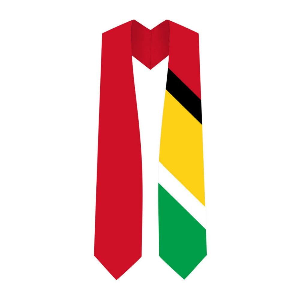 Guyana Graduation Stole - Guyana Flag Sash - Graduation Gown and Cap