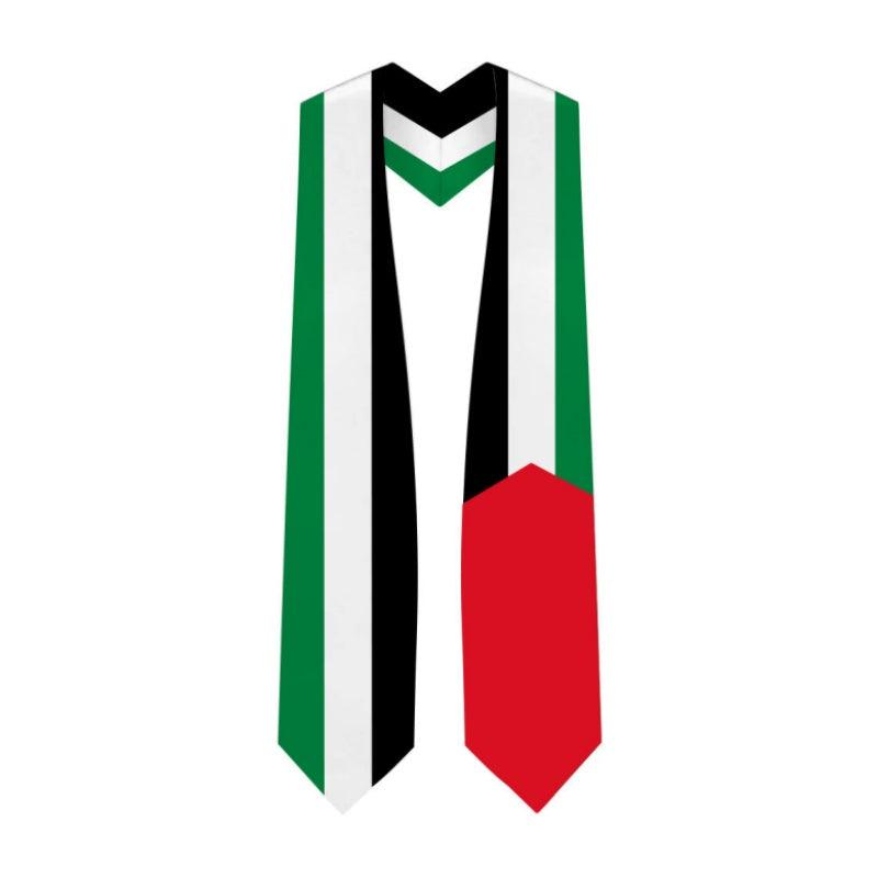 Palestine Graduation Stole - Palestinian Flag Sash - Graduation Gown and Cap