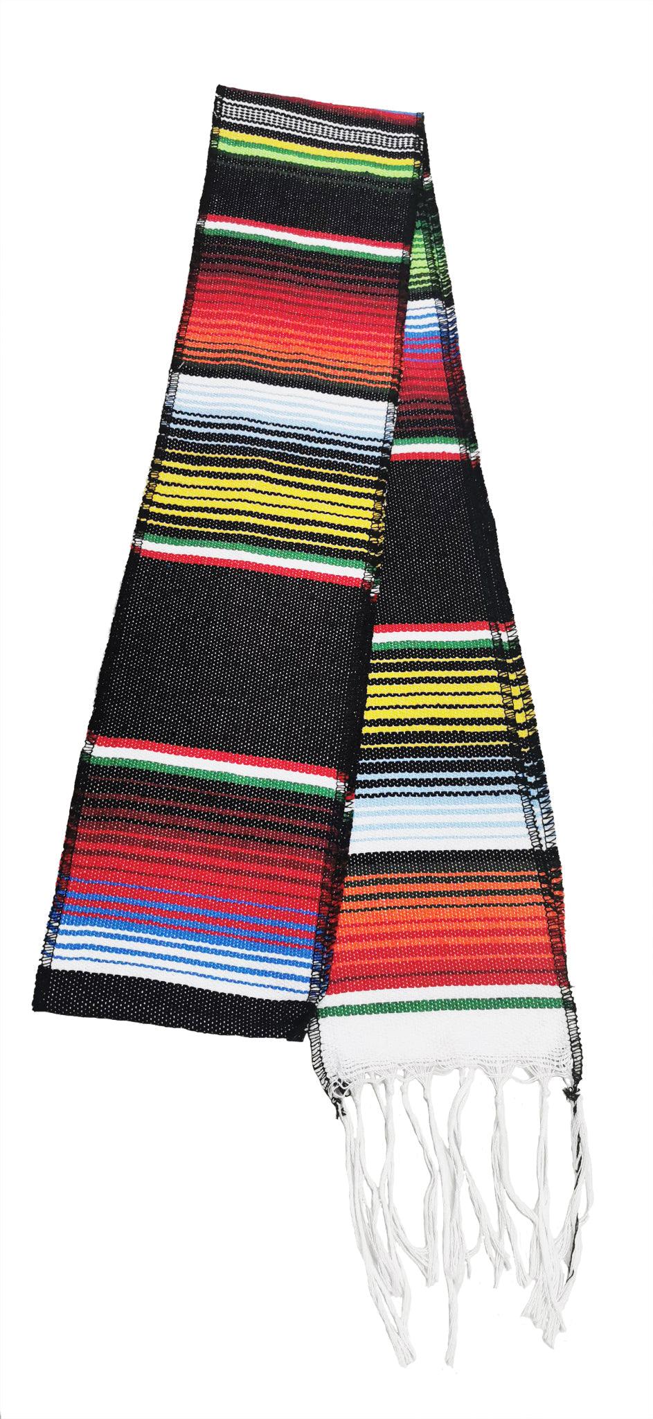 Black Mexican Serape Graduation Stole/Sash - Graduation Gown and Cap