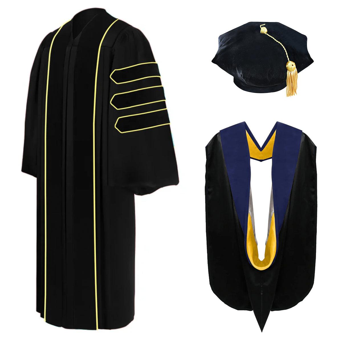 Doctoral Regalia Package for Colorado Boulder Graduation - Graduation Gown and Cap