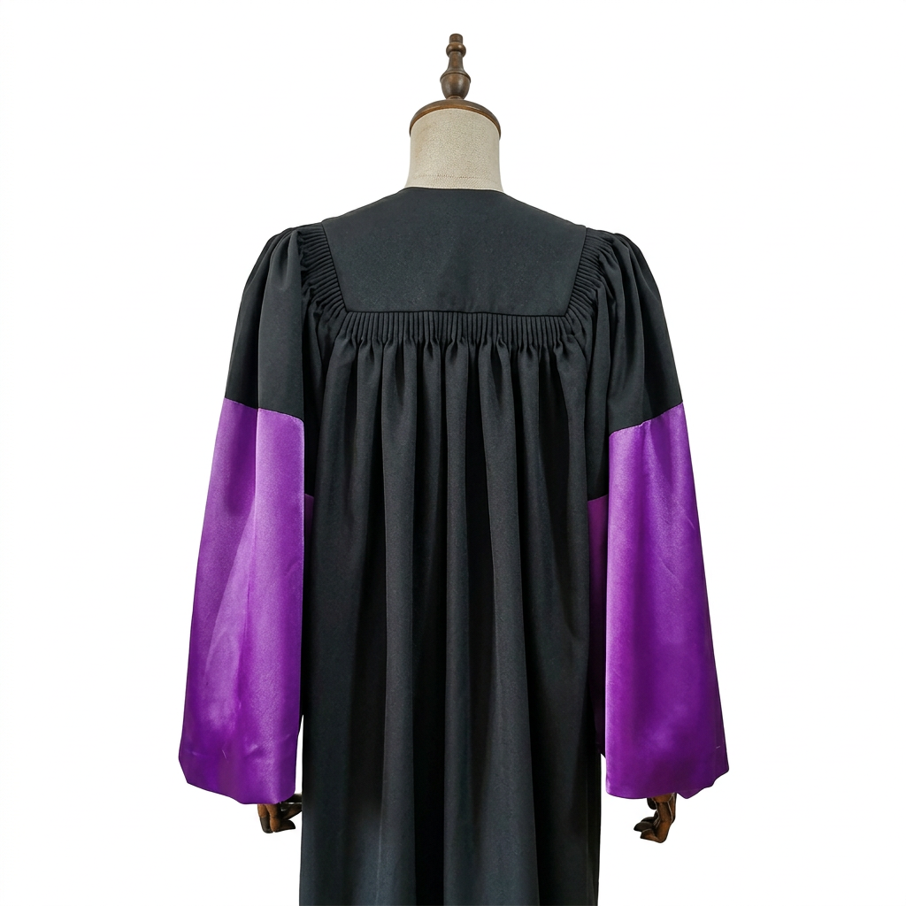 The Chinese University of Hong Kong CUHK Doctoral Academic Gown Studio Rear View Matching 1688 Tailoring Sample
