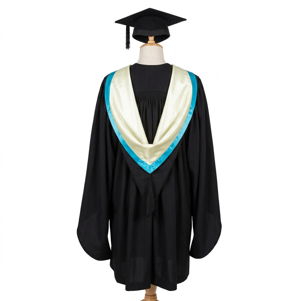 The University of Sydney USYD Master Graduation Regalia Rear Hood Drape View Matching Tailoring Sample