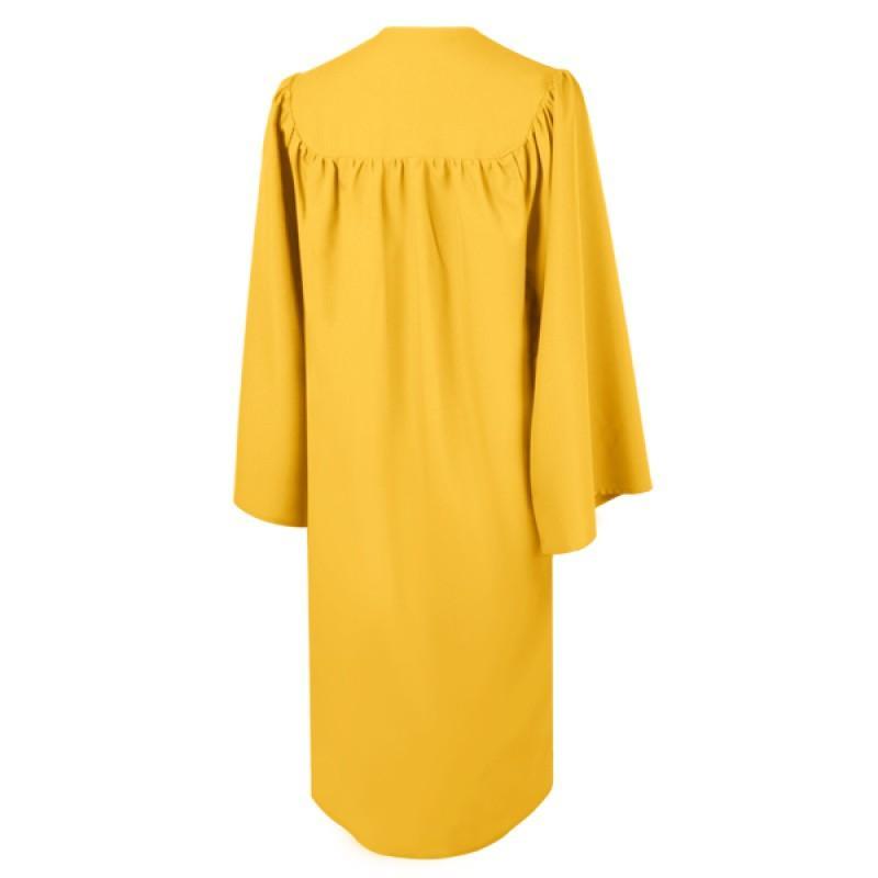 Matte Gold High School Cap & Gown - Graduation Gown and Cap