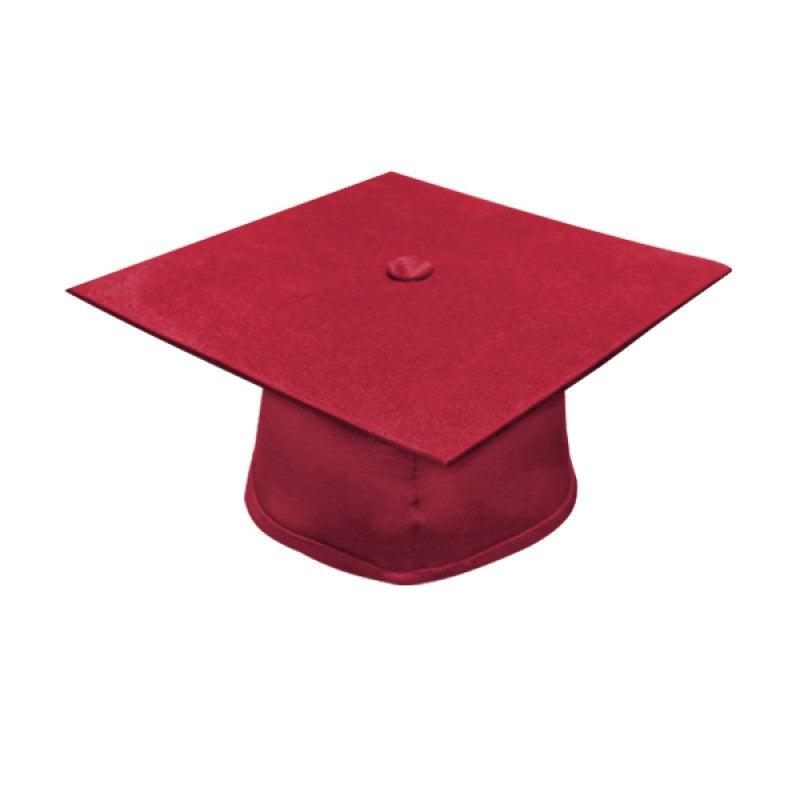 Matte Red High School Cap & Gown - Graduation Gown and Cap