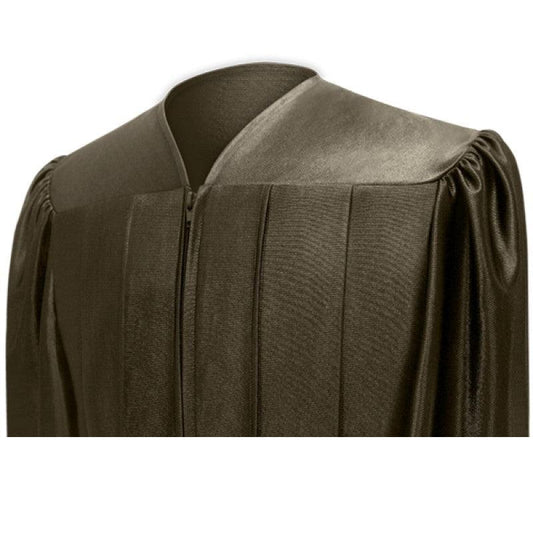 Shiny Brown Bachelors Academic Cap & Gown - Graduation Gown and Cap