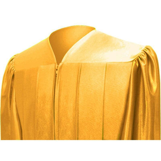 Shiny Antique Gold Bachelors Academic Cap & Gown - Graduation Gown and Cap