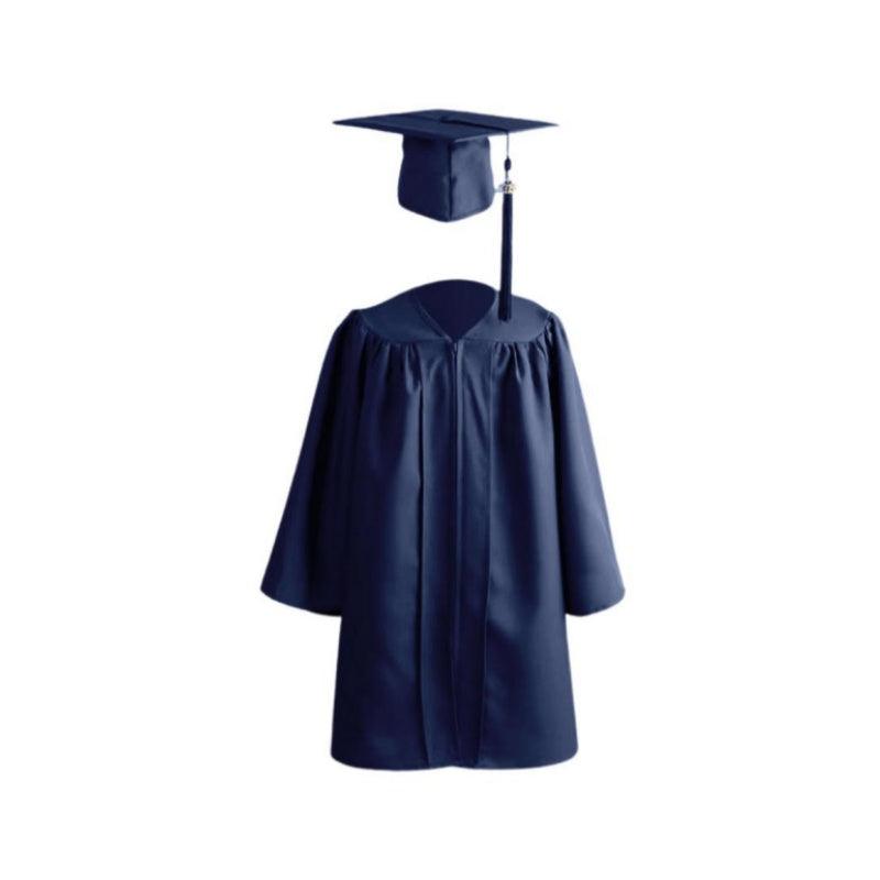 12 Colors Matte Kindergarten/Preschool Graduation Cap and Gown - Graduation Gown and Cap