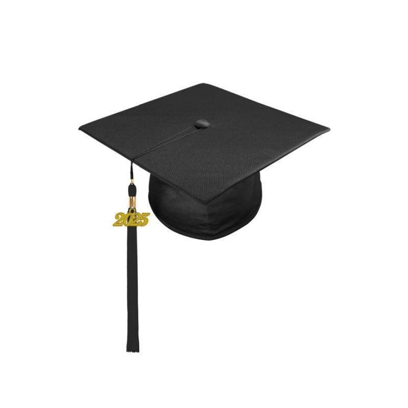 12 Shiny High School Cap & Tassel - Graduation Gown and Cap