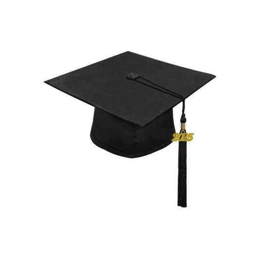 10 Matte High School Cap & Tassel - Graduation Gown and Cap