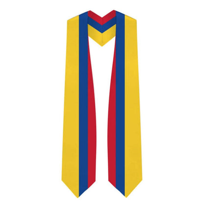 Colombia Graduation Stole - Colombia Flag Sash - Graduation Gown and Cap