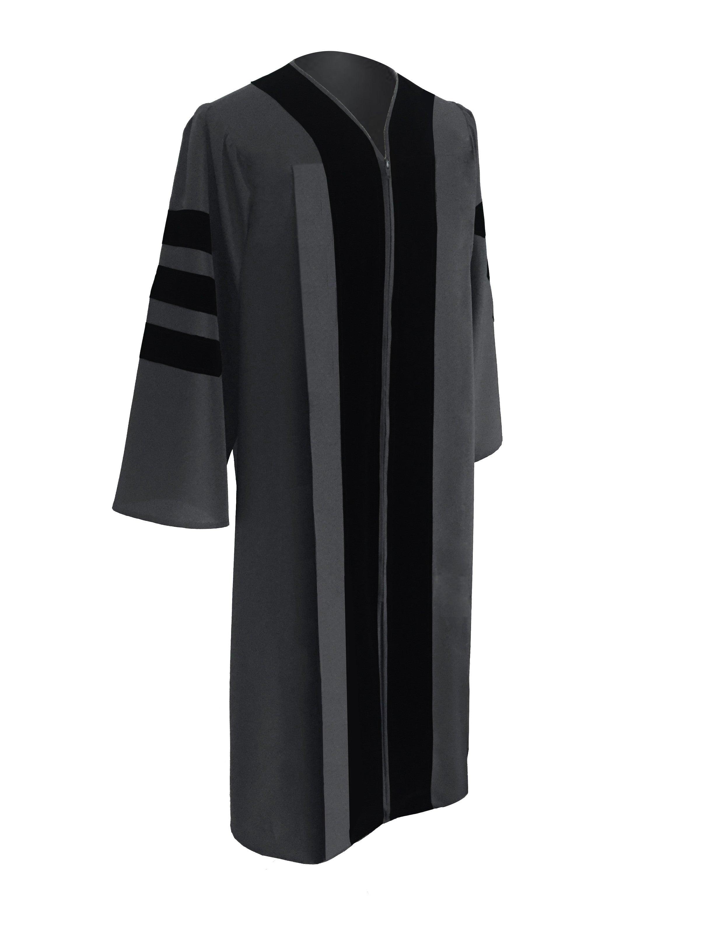 Classic Doctoral Academic Gown - Graduation Gown and Cap