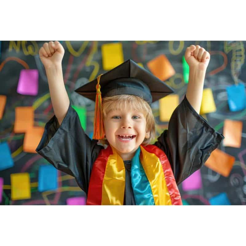 12 Matte Kindergarten/Preschool Gown - Graduation Gown and Cap