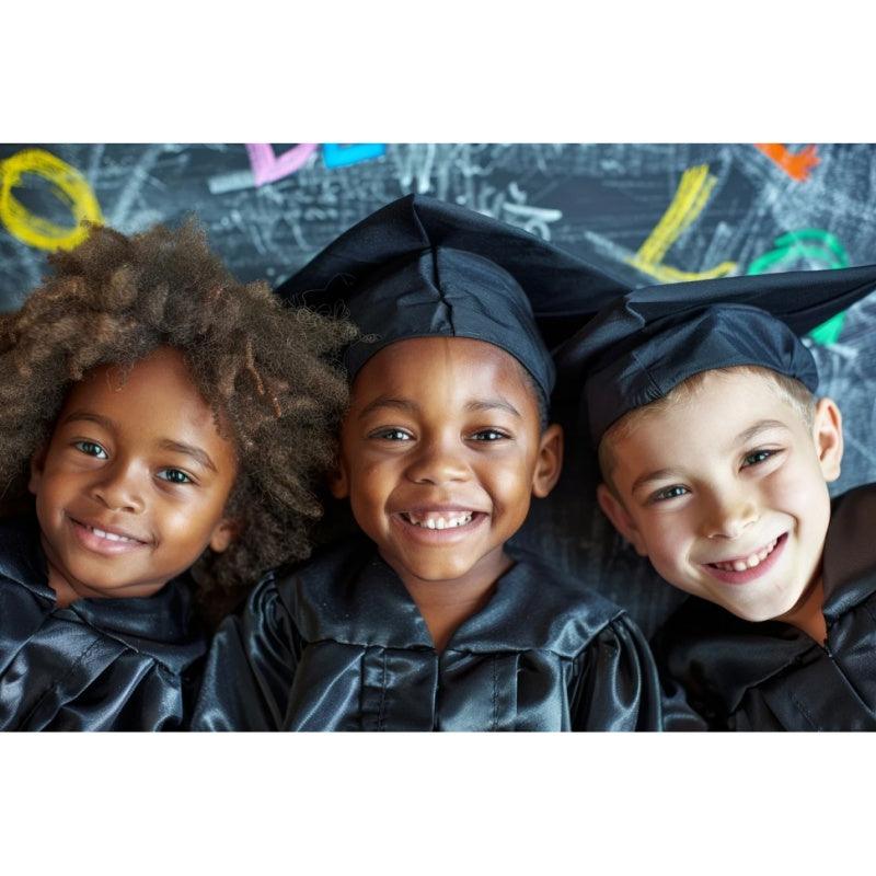 12 Matte Kindergarten/Preschool Gown - Graduation Gown and Cap