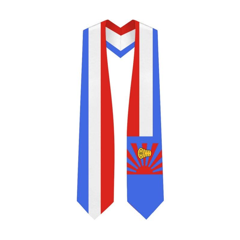 Karen Nation Graduation Stole - Karen Nation Flag Sash - Graduation Gown and Cap