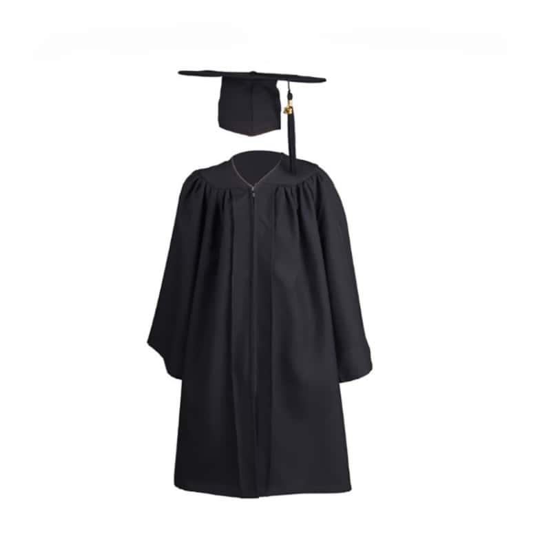 12 Colors Matte Kindergarten/Preschool Graduation Cap and Gown - Graduation Gown and Cap
