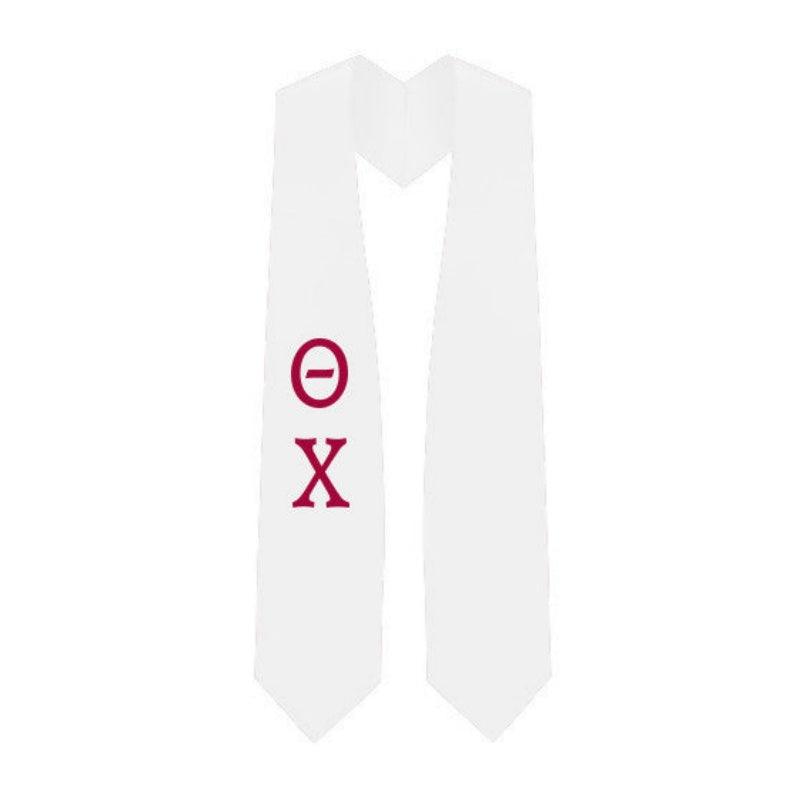 Theta Chi Greek Lettered Stole - Graduation Gown and Cap