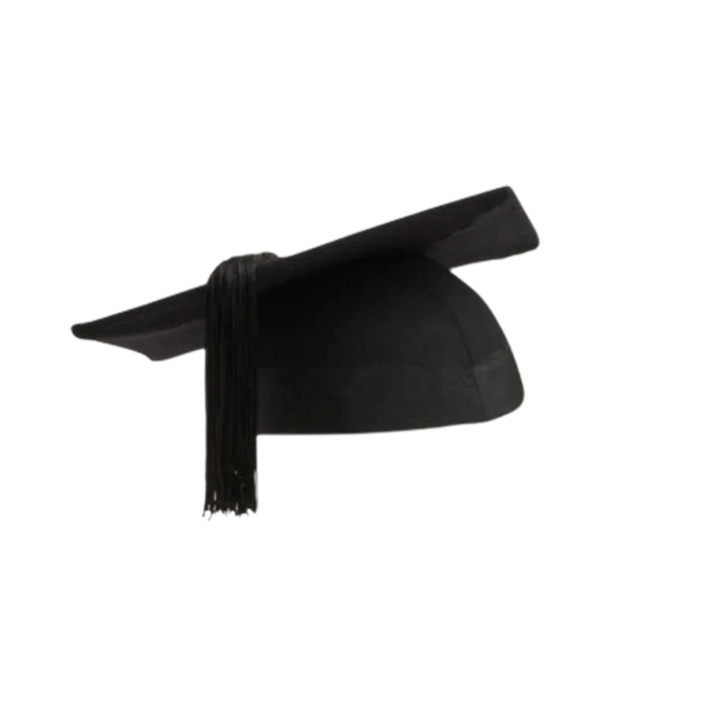 British High-End Bachelor and Master Hats – Premium Academic Headwear-Graduation Cap - Graduation Gown and Cap