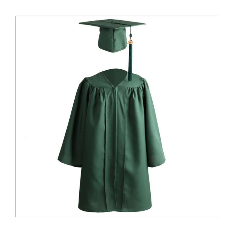 12 Colors Matte Kindergarten/Preschool Graduation Cap and Gown - Graduation Gown and Cap