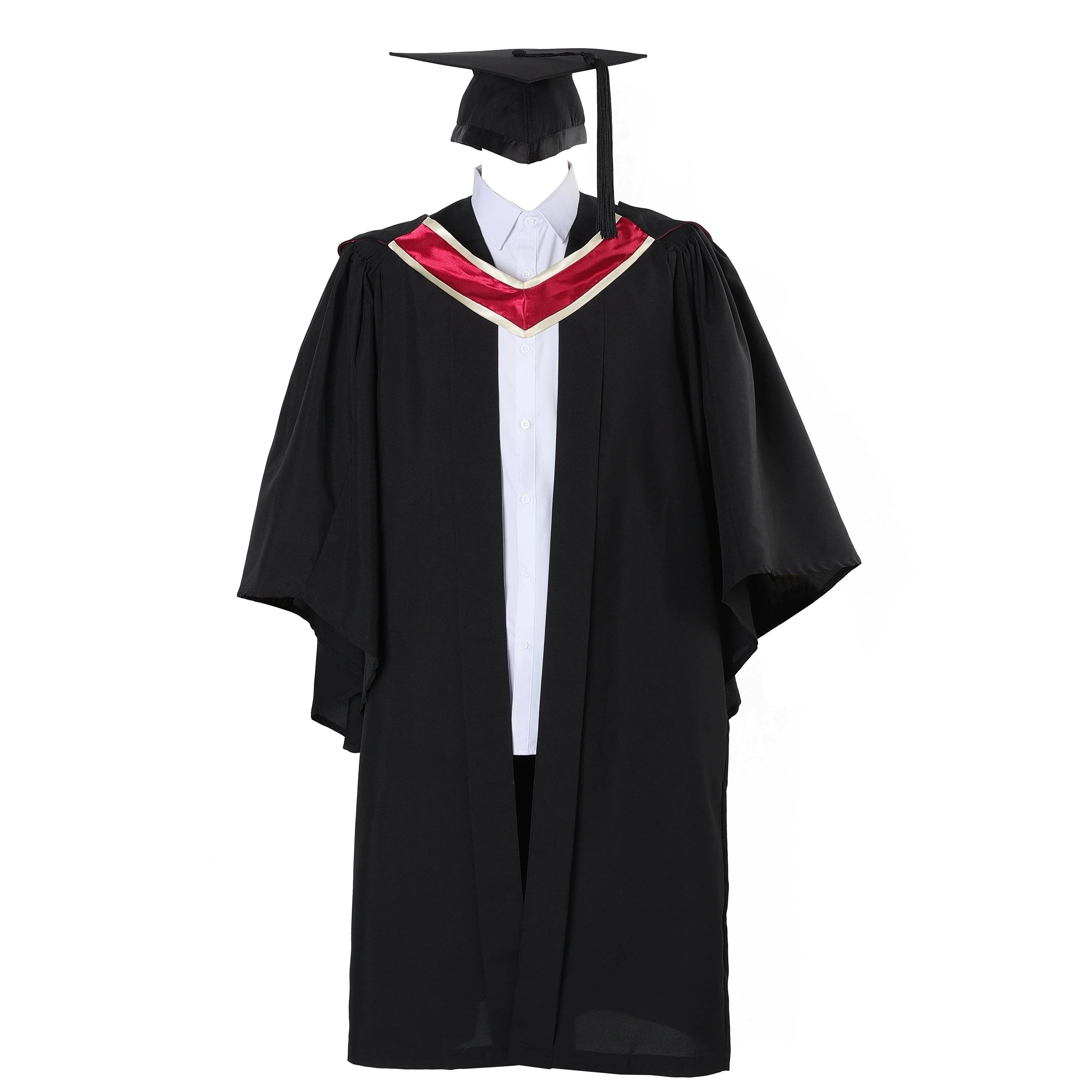 Deluxe UK Bachelor's Degree Graduation Uniform Gown - Graduation Gown and Cap