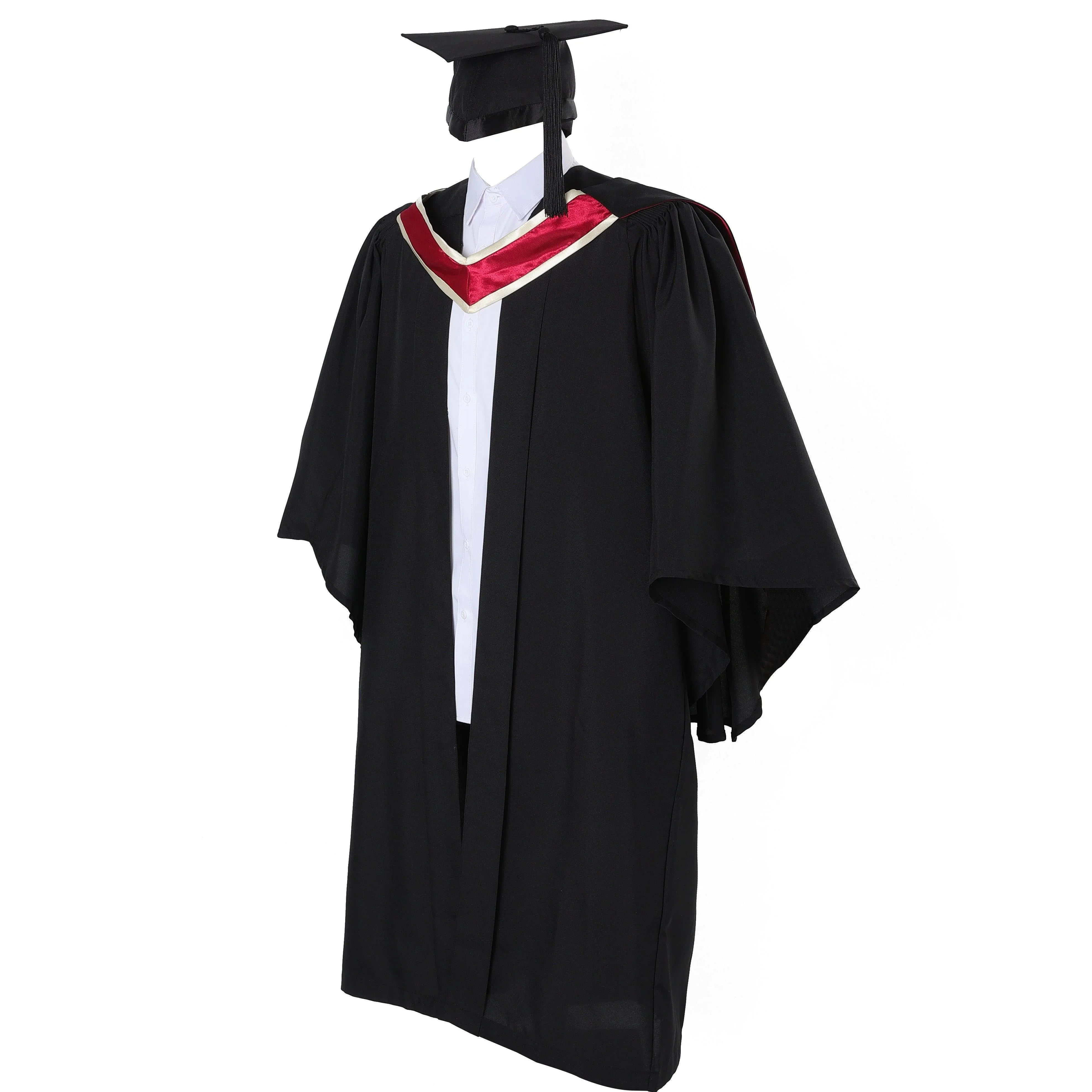 Deluxe UK Bachelor's Degree Graduation Uniform Gown - Graduation Gown and Cap