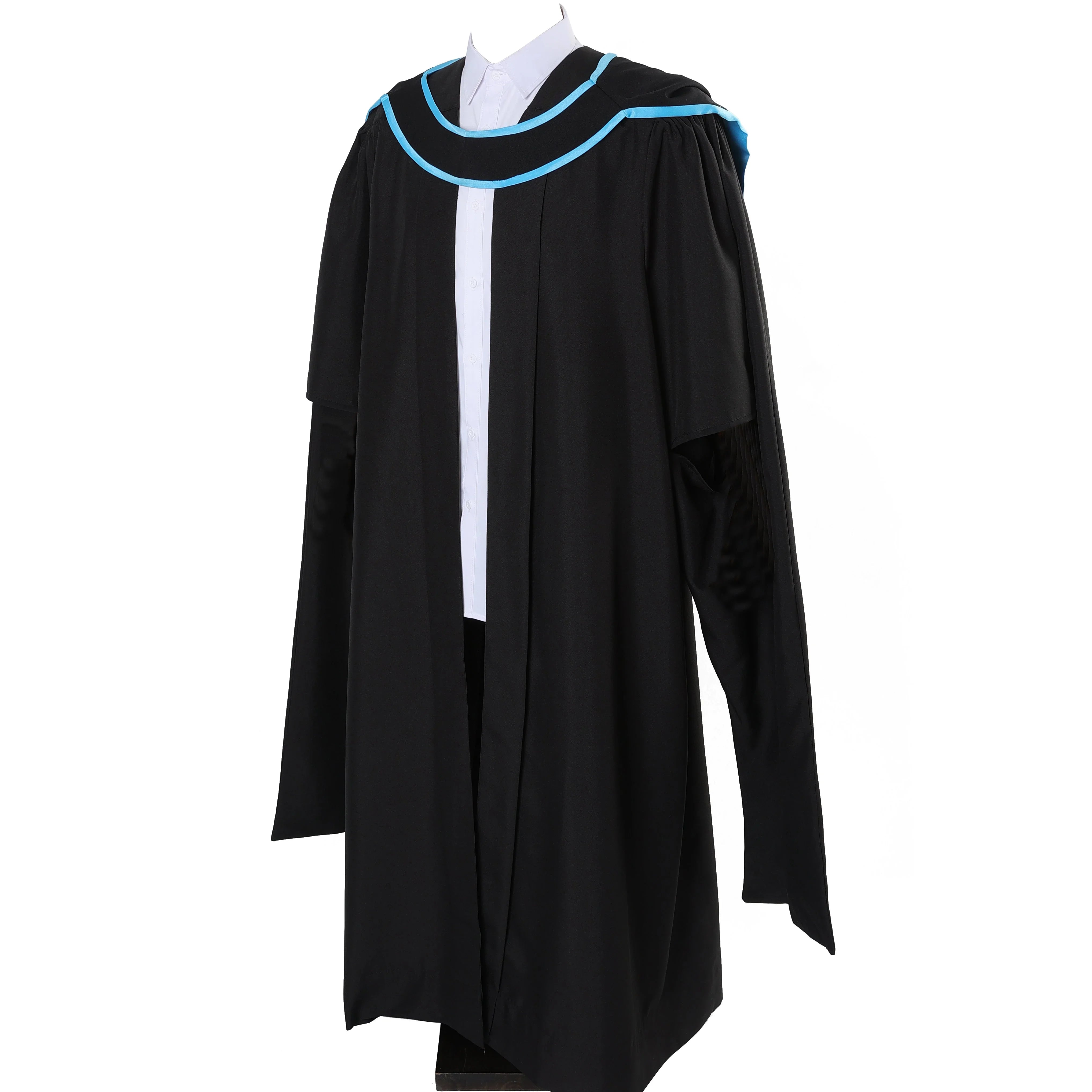 British Deluxe Master's Clothing Set – Graduation Gown, Headgear & Hat - Graduation Gown and Cap