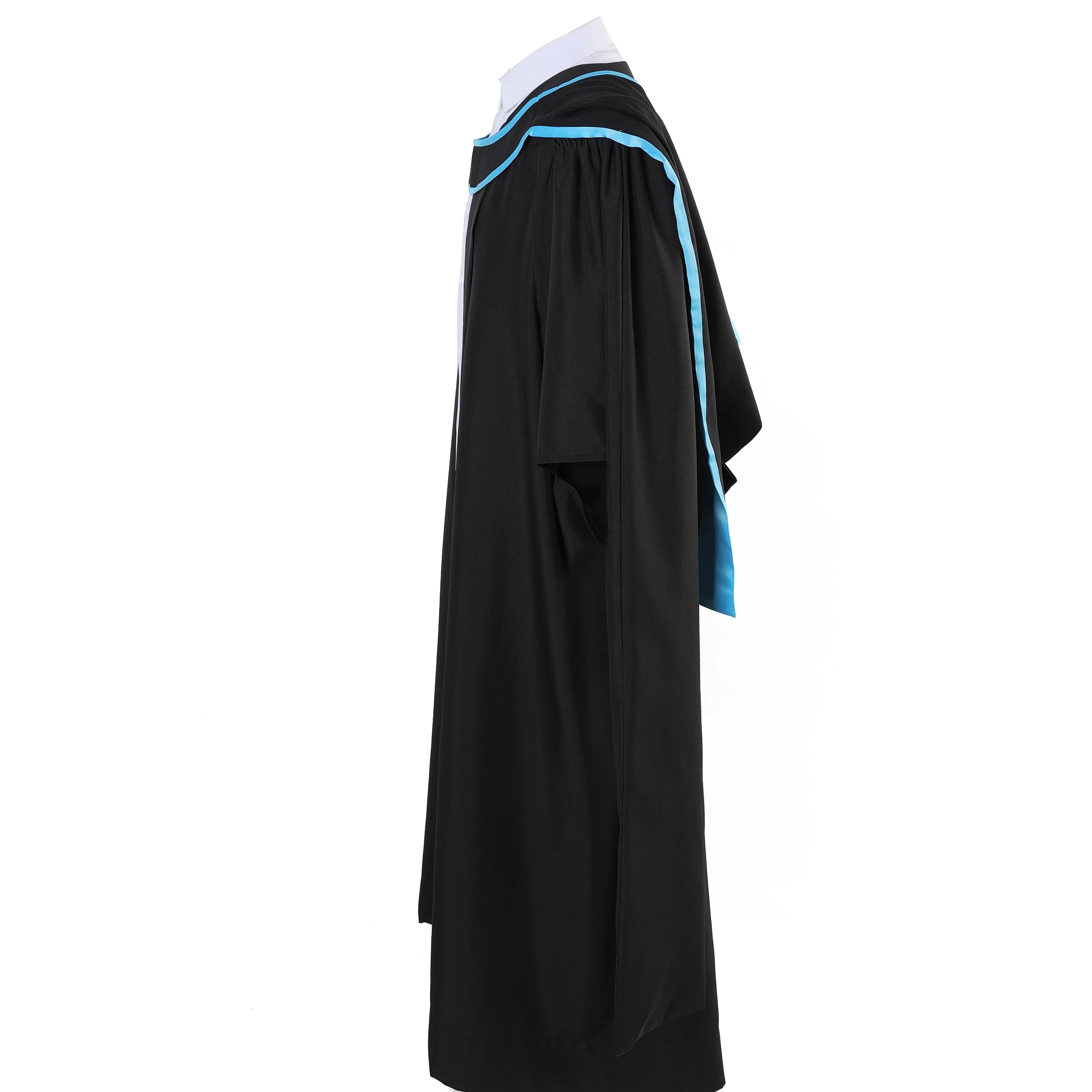 British Deluxe Master's Clothing Set – Graduation Gown, Headgear & Hat - Graduation Gown and Cap
