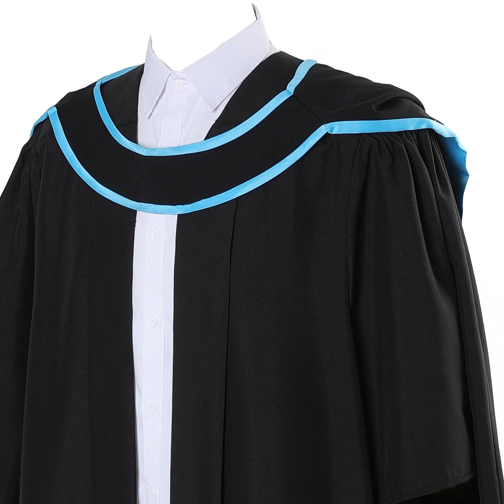 British Deluxe Master's Clothing Set – Graduation Gown, Headgear & Hat - Graduation Gown and Cap