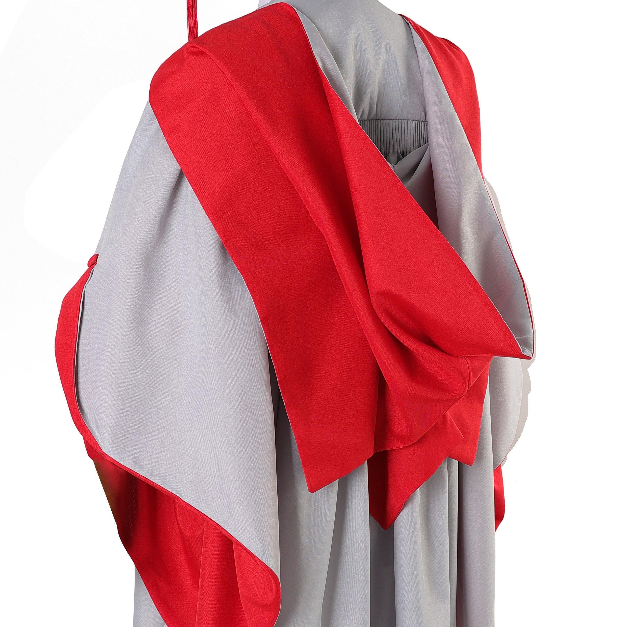 Deluxe UK Doctorate Graduation Gown Set - Graduation Gown and Cap