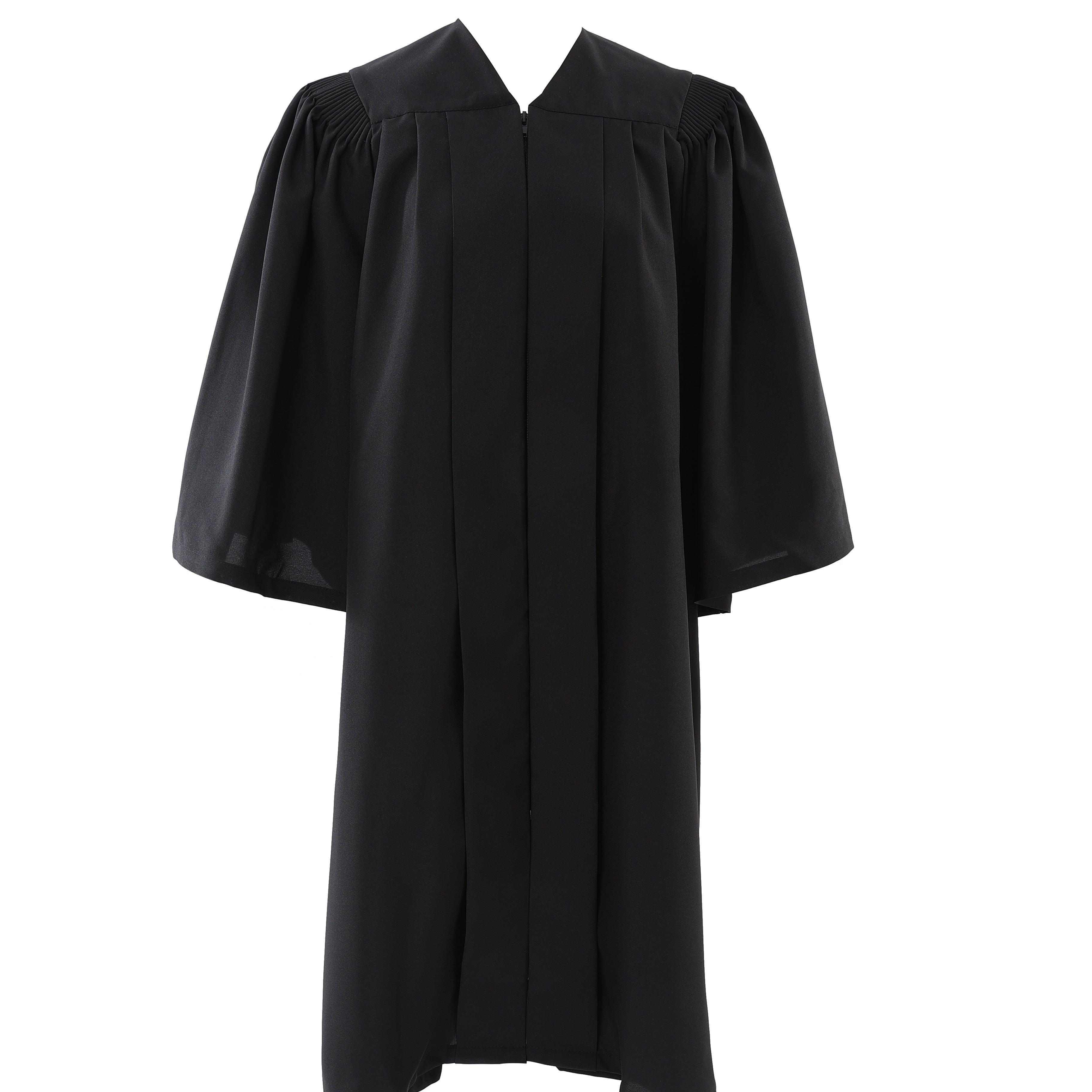 Deluxe Black Bachelors Graduation Gown - Graduation Gown and Cap