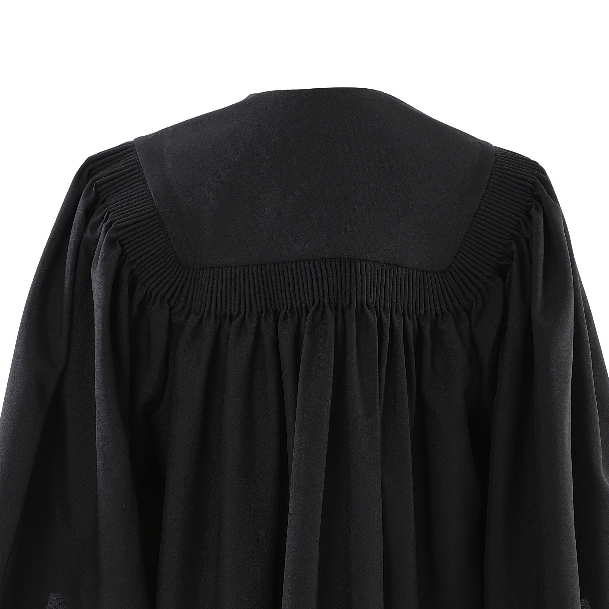 Deluxe Black Bachelors Graduation Gown - Graduation Gown and Cap
