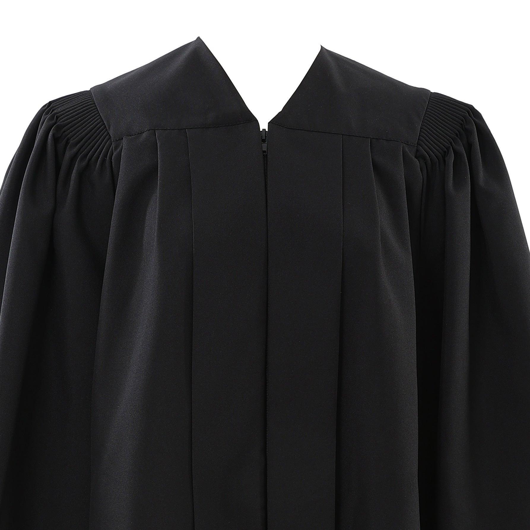 Deluxe Black Bachelors Graduation Gown - Graduation Gown and Cap