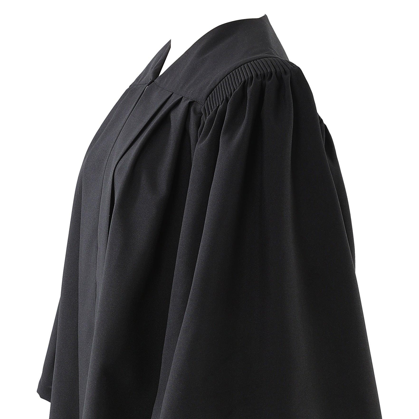 Deluxe Black Bachelors Graduation Gown - Graduation Gown and Cap