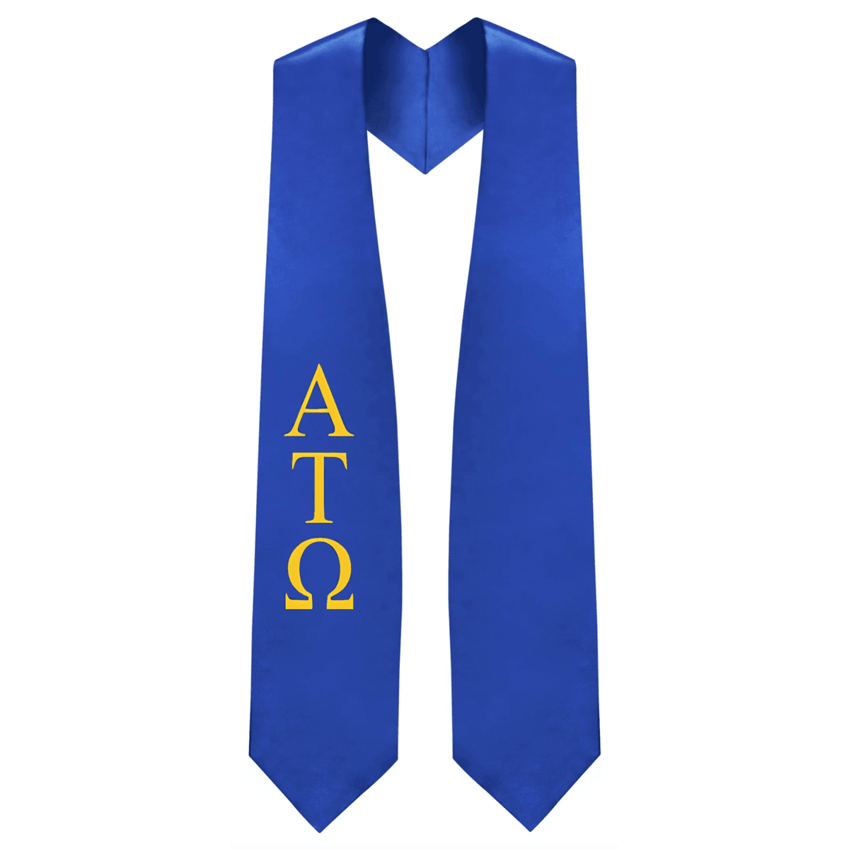 Alpha Tau Omega Greek Lettered Stole - Graduation Gown and Cap