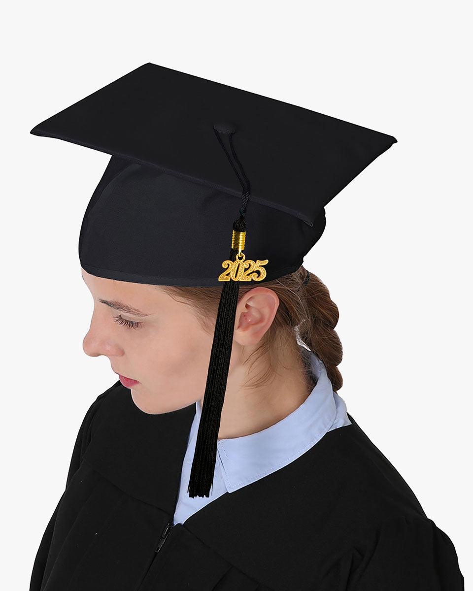 High School Matte Adult Graduation Cap with Tassel - 12 Colors ...