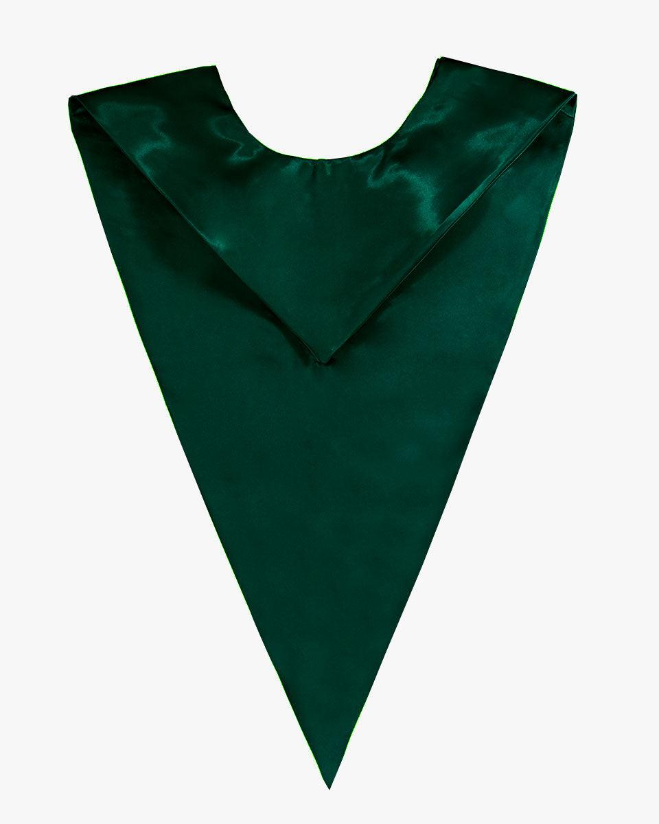 Traditional One Color V Stoles - 10 Colors Available - Graduation Gown and Cap
