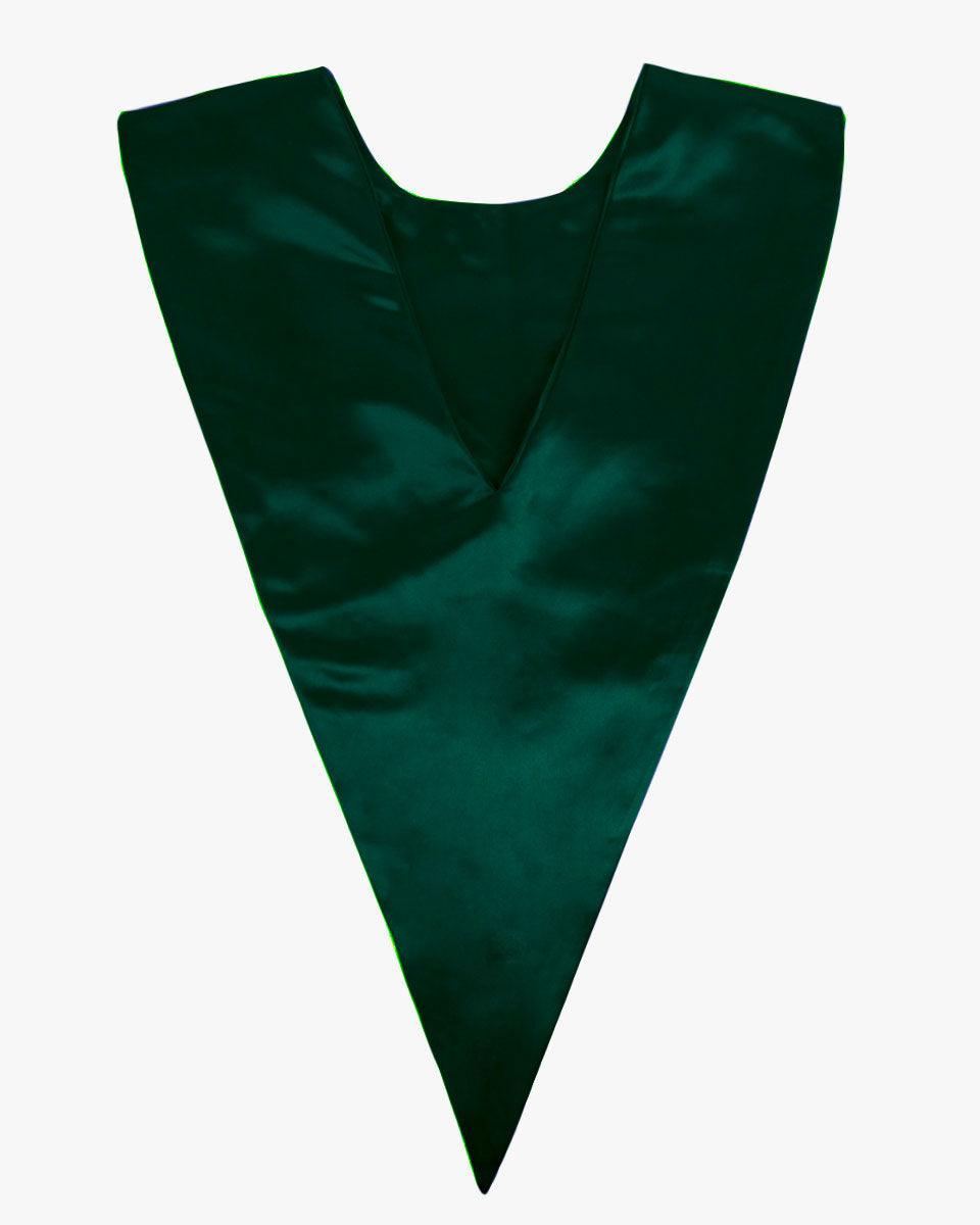 Traditional One Color V Stoles - 10 Colors Available - Graduation Gown and Cap