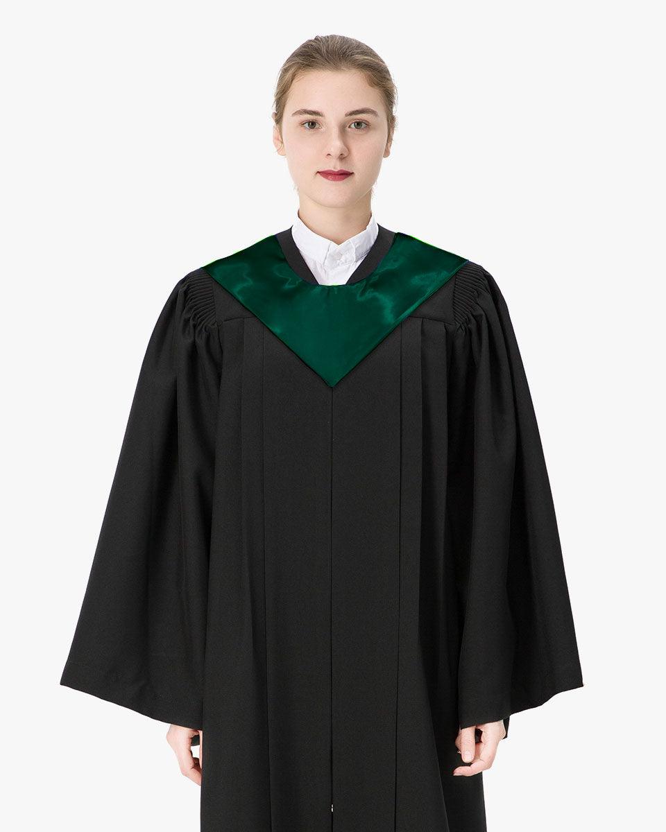 Traditional One Color V Stoles - 10 Colors Available - Graduation Gown and Cap