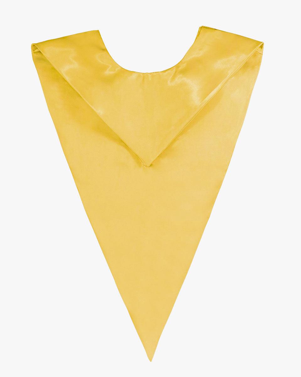 Traditional One Color V Stoles - 10 Colors Available - Graduation Gown and Cap