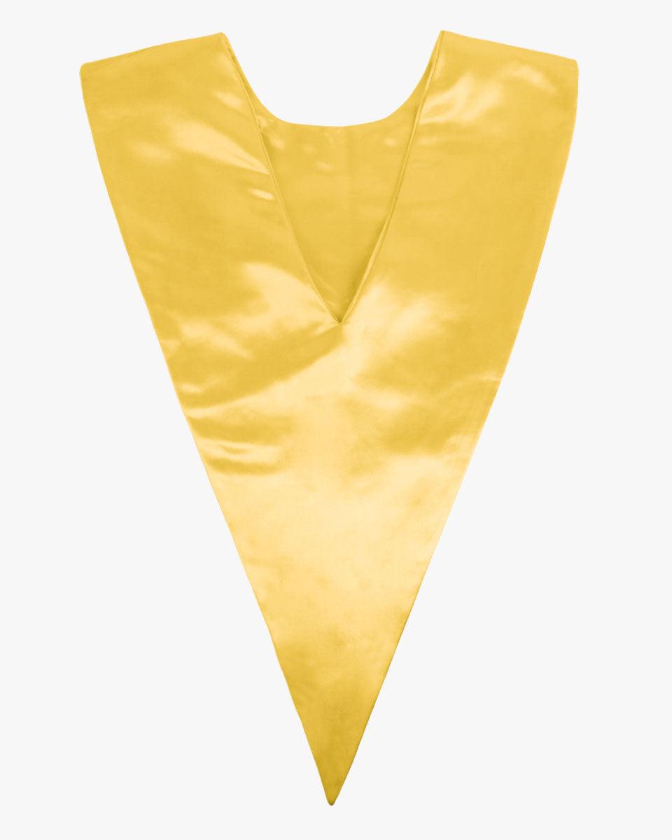 Traditional One Color V Stoles - 10 Colors Available - Graduation Gown and Cap