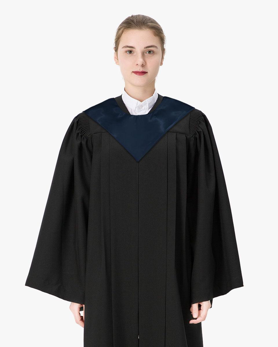 Traditional One Color V Stoles - 10 Colors Available - Graduation Gown and Cap