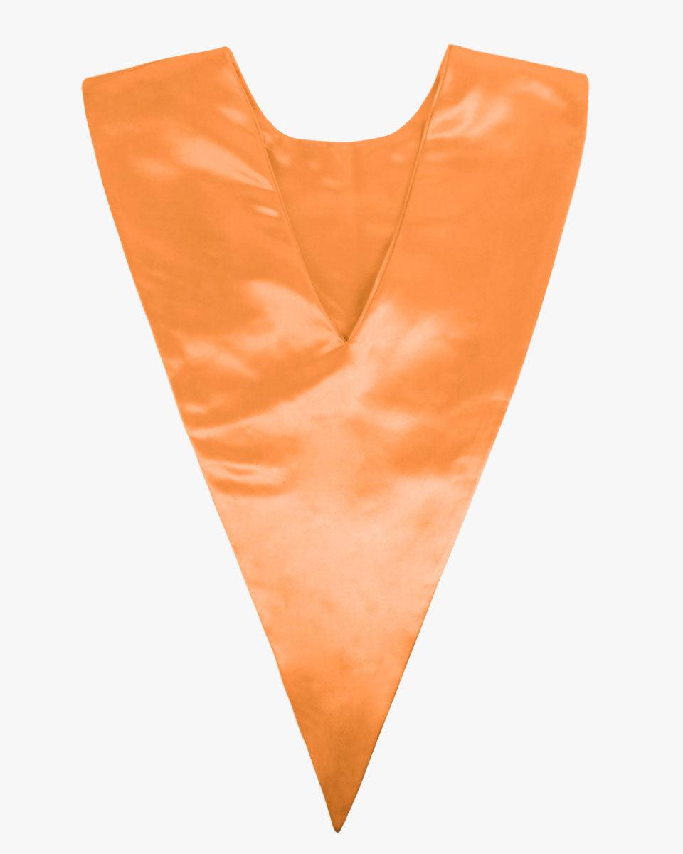 Traditional One Color V Stoles - 10 Colors Available - Graduation Gown and Cap