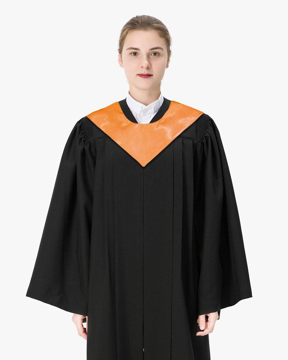 Traditional One Color V Stoles - 10 Colors Available - Graduation Gown and Cap