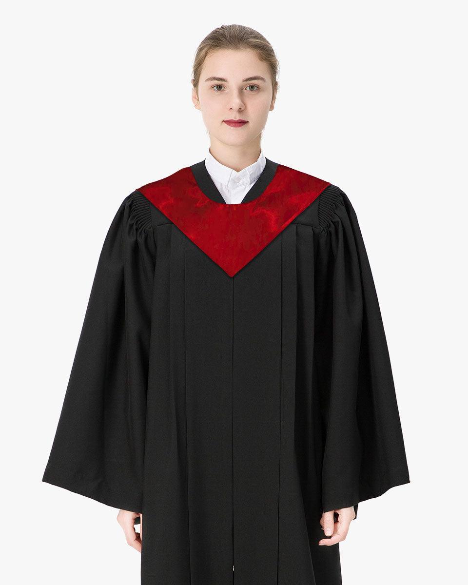 Traditional One Color V Stoles - 10 Colors Available - Graduation Gown and Cap