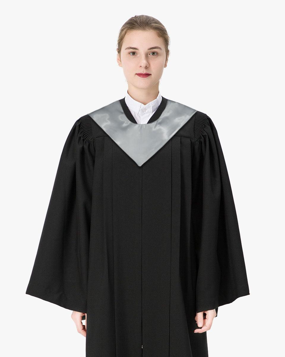 Traditional One Color V Stoles - 10 Colors Available - Graduation Gown and Cap