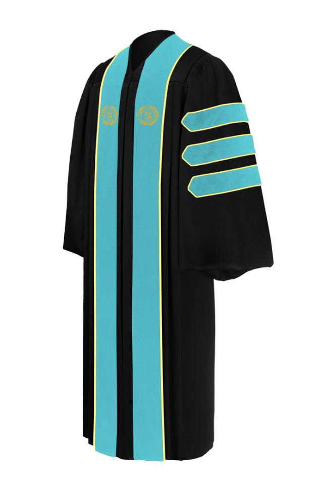 Deluxe Doctoral Academic Gown, Hood and Tam Package - CSULB - Graduation Gown and Cap