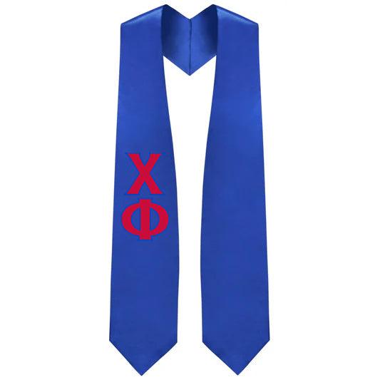 Chi Phi Greek Lettered Stole - Graduation Gown and Cap