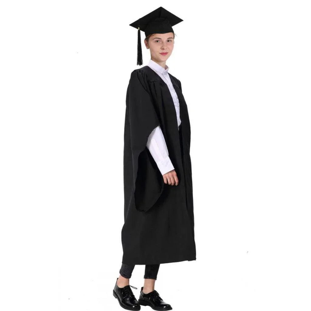 Classic British Bachelor's Degree Graduation Gown Uniform - Graduation Gown and Cap