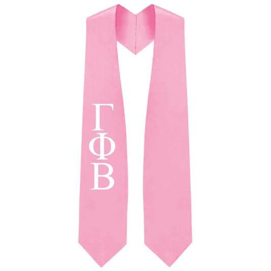 Gamma Phi Beta Greek Lettered Stole - Graduation Gown and Cap