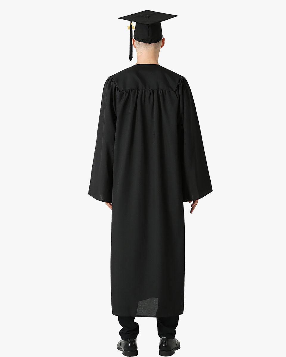 Premium Matte Graduation Cap, Gown & Tassel Package - 12 Colors Available - Graduation Gown and Cap